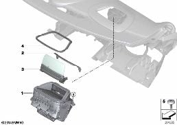 HEAD-UP DISPLAY diagram for BMW MINI Countryman F60 One