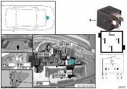 รีเลย์, เทอร์มินอล 30G I01068 diagram for BMW 6 Series E63 650i