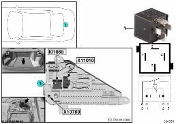 รีเลย์, เทอร์มินอล 30G I01068 diagram for BMW 6 Series E63 650i