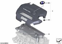 ENGINE ACOUSTICS diagram for BMW X1 F48 LCI 18dX