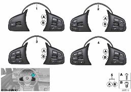 Schalter Lenkrad Multifunktion Sport diagram for BMW 2 Series F45 Active Tourer 218d