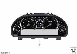 INSTRUMENT CLUSTER diagram for BMW X6 F16 35iX