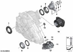 Pièces détach. boîte transfert ATC 45L diagram for BMW X5 M F85 X5 M