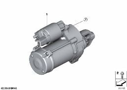 Marş motoru diagram for BMW 5 Series F90 M5 LCI M5 CS