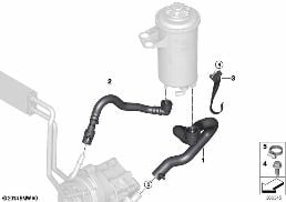 Ölleitungen diagram for BMW X5 M F85 X5 M
