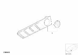 กระจังหน้า diagram for BMW Z3 E36 2.8