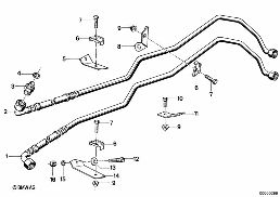 TRANSMISSION OIL COOLING diagram for BMW 5 Series E12 518