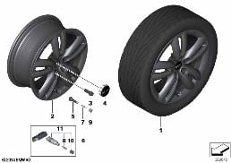 MINI LA WHEEL TRACK SPOKE 501 - 17''