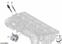 GLOW PLUG UNIT diagram for BMW X1 F48 LCI 18dX