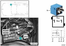 รีเลย์ DME K6300 diagram for BMW 7 Series E38 735i