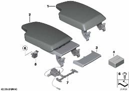 ARMREST, CENTRE CONSOLE diagram for BMW 4 Series F32 428i
