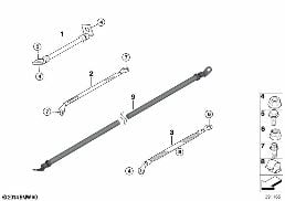 GROUND CABLE diagram for BMW X6 E71 30dX
