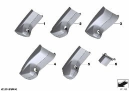 COVERS FOR INTERIOR REARVIEW MIRROR diagram for BMW X4 F26 28iX