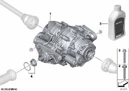 Zadní rozvodovka QMV / upevnění diagram for BMW X6 F16 35iX