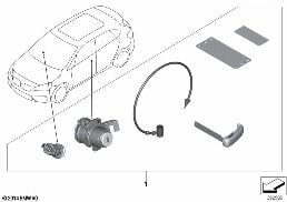 MASTER KEY LOCKING diagram for BMW 2 Series F45 Active Tourer LCI 225i