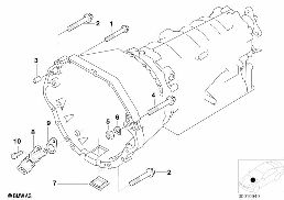 GEARBOX MOUNTING diagram for BMW 7 Series E38 740i