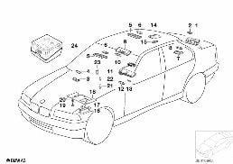 VARIOUS LAMPS diagram for BMW 3 Series E36 323i