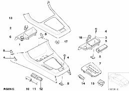 Ablegefach diagram for BMW 3 Series E36 318ti