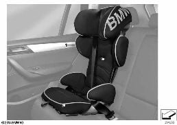 BMW JUNIOR SEAT 2/3 diagram for BMW 3 Series E90 318i