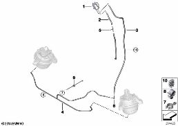 負圧制御式エンジンマウント diagram for BMW 5 Series F11 LCI 520d
