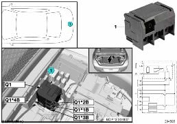 RELAY, CUT-OFF, Q1 diagram for BMW 6 Series F06 Gran Coupé 640dX