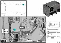 继电器 断开 Q1 diagram for BMW 5 Series F07 GT LCI 528i