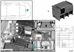 继电器 断开 Q1 diagram for BMW 5 Series F10 LCI 530dX