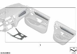 M Performance インテリア カバー diagram for BMW X3 F25 20dX