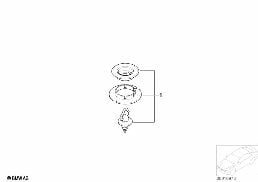 FLOOR MATS LOCK diagram for BMW 3 Series E30 325i