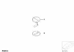 Tapis de sol couvercle diagram for BMW 5 Series E39 525td