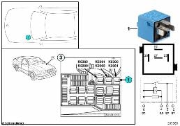 RELAY DME K6300 diagram for BMW 3 Series E36 325i