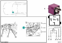 RELAY FOR PARKED-CAR VENTILATION K450 diagram for BMW 3 Series E36 325i