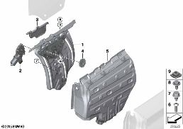 DOOR WINDOW LIFTING MECHANISM REAR diagram for BMW 2 Series F23 LCI 218d