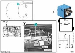 RELAY DME K6300 diagram for BMW Z3 E36 1.9