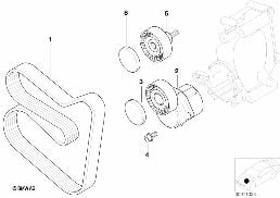 BELT DRIVE WATER PUMP/ALTERNATOR