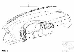 AIR OUTLET diagram for BMW 3 Series E36 323i