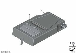 REAR SEAT CENTER ARMREST diagram for BMW X2 F39 18dX