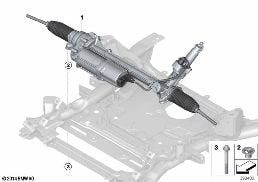Lenkung elektrisch diagram for BMW X5 M F85 X5 M