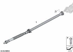 DRIVE SHAFT, 4-WHEEL diagram for BMW 2 Series F74 Gran Coupé 228 xDrive