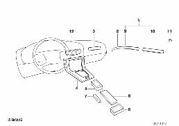 FINE WOOD TRIM diagram for BMW 3 Series E36 M3