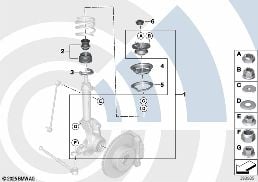 REPAIR KIT FOR SUPPORT BEARING diagram for BMW MINI Clubman R55 Cooper