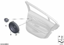 SINGLE PARTS F REAR DOOR HIFI SYSTEM