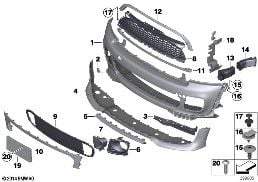 AEROKIT, TRIM COVER, FRONT