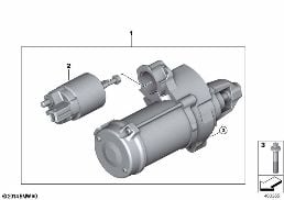 STARTER diagram for BMW 5 Series F10 550i