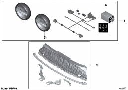 RETROFIT KIT LED AUXILIARY DRIVING LAMPS