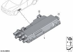 CONTROL UNIT, KLE CONVENIENCE CHARGING diagram for BMW 5 Series G38 530Le