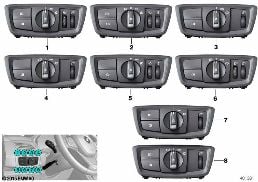 操作パネル、ライト diagram for BMW X2 F39 20iX