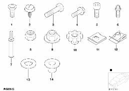 ARMOR PLATE MOUNTING PARTS
