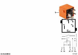 Przekaź. z podw.st.zwiern. pastellorange diagram for BMW 3 Series E90 330i
