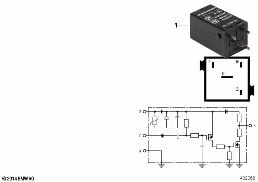 Relais adapt. impulsions noir diagram for BMW 5 Series E39 525td